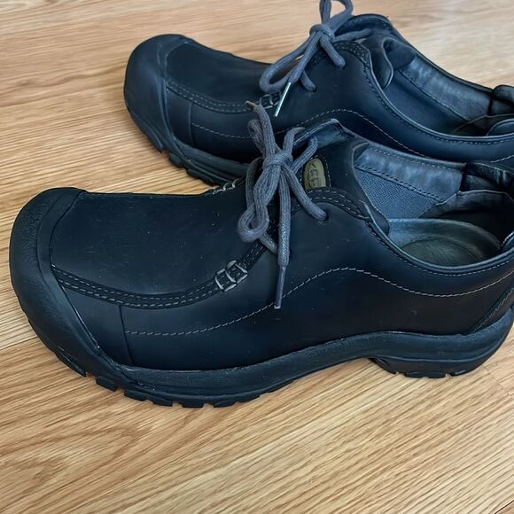 KEEN MEN’S OXFORD BLACK LEATHER SHOES - Picture 6 of 6